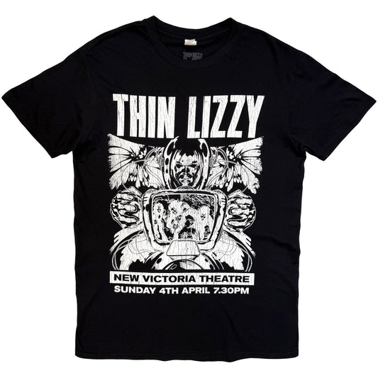 Thin Lizzy Jailbreak Flyer Cleveland '76 T-shirt Front