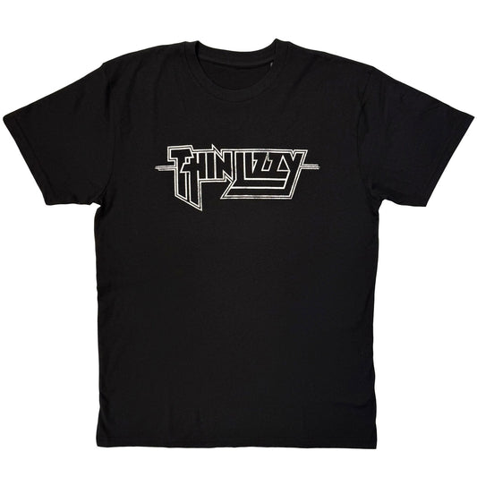 Thin Lizzy Logo Mono T-shirt Front