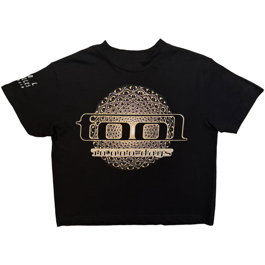 Tool Eye Geo Glow Crop Top Girls Jr Front