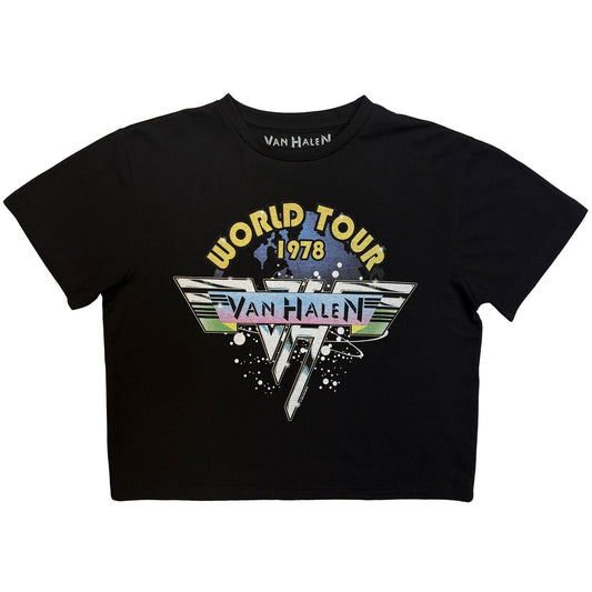 Van Halen Van Halen World Tour '78 Crop Top Girls Jr