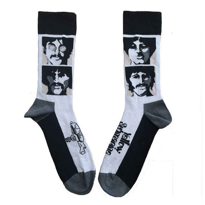 Beatles Sea Of Science Faces Mono Socks