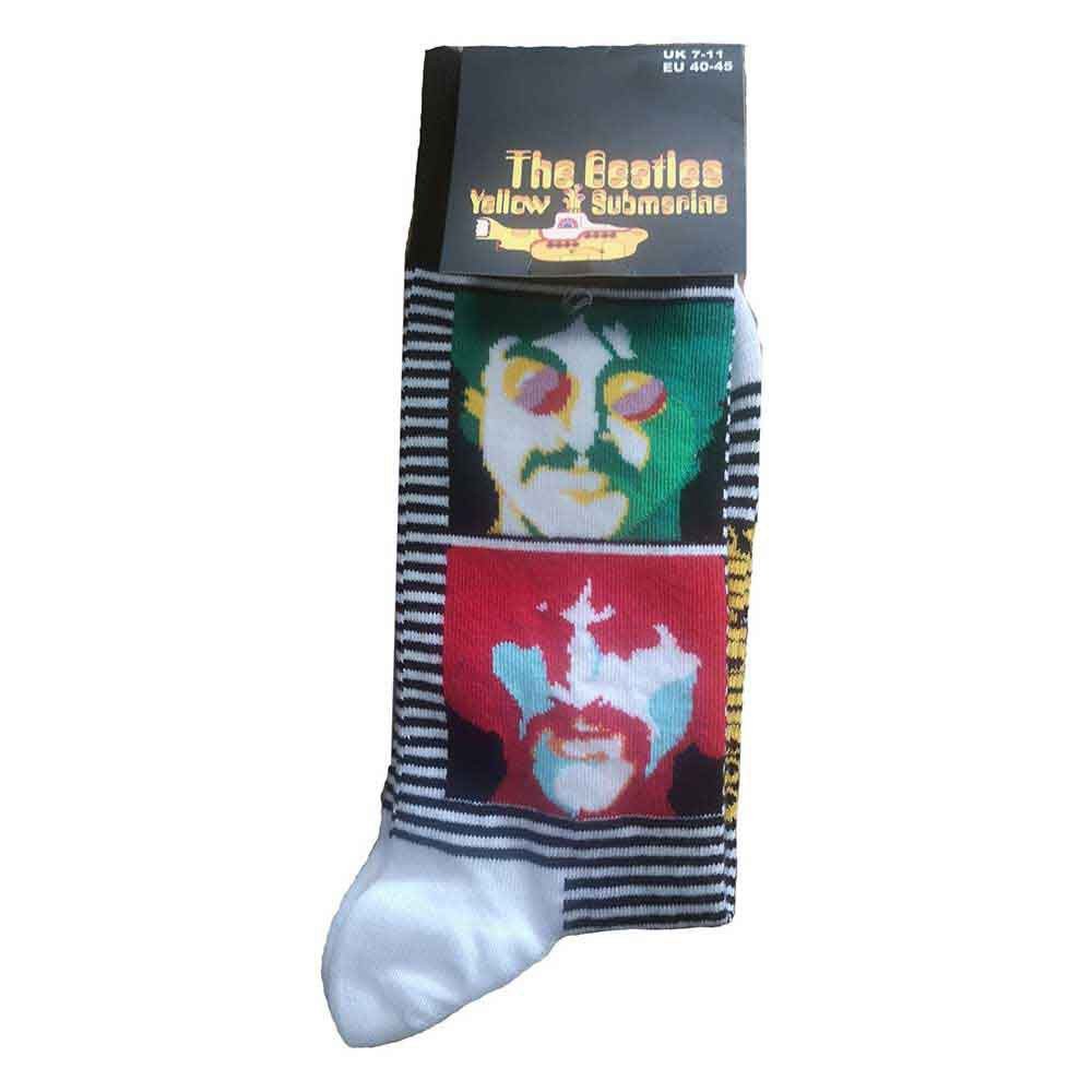 Beatles Yellow Submarine Sea Of Science Faces Colour Socks
