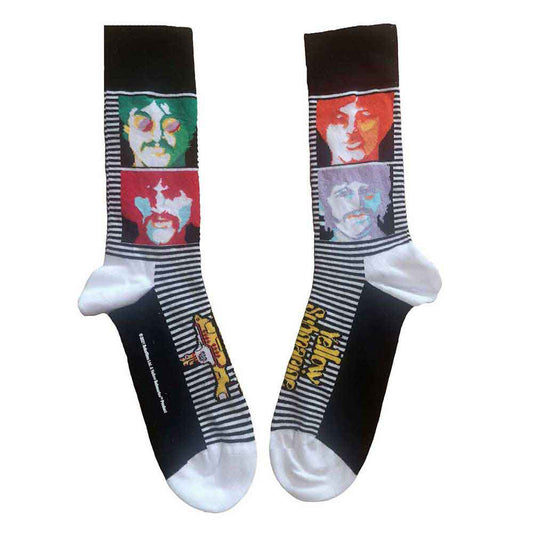 Beatles Beatles Yellow Submarine Sea Of Science Faces Colour Socks