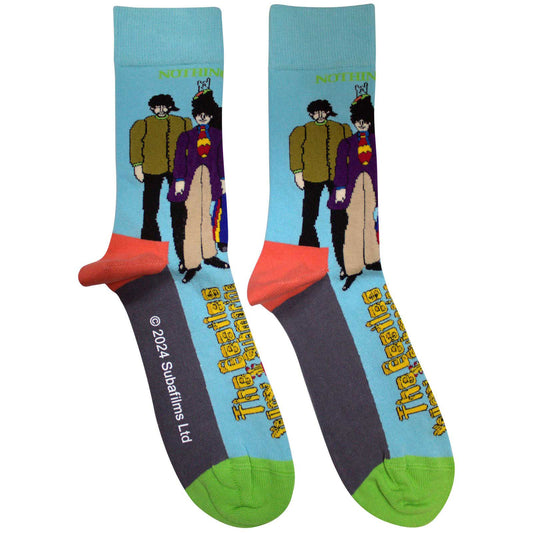 Beatles Sub & Band Socks Front