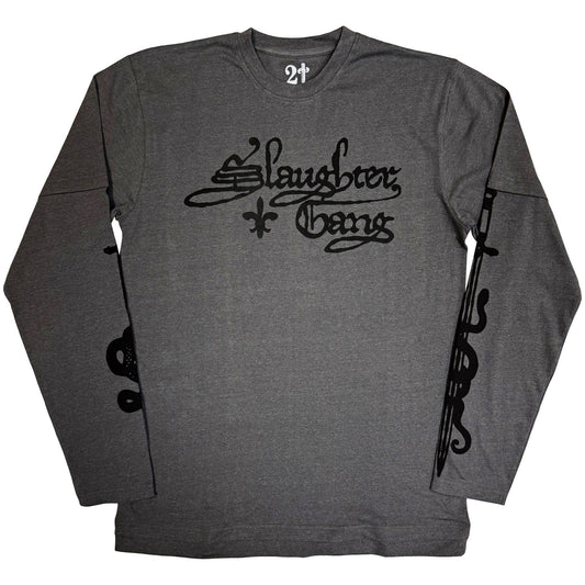 21 Savage Slaughter Gang Layered Long Sleeve Front