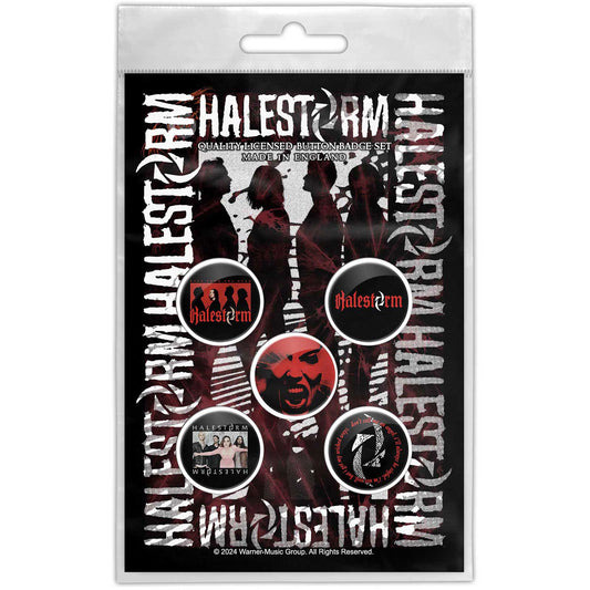 Halestorm Halestorm Portrait Pewter Pin Badge