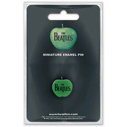 Beatles Apple Mini Pewter Pin Badge Front