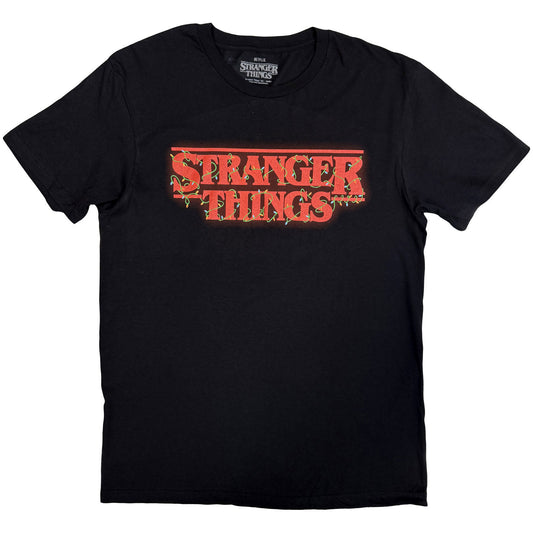 Stranger Things Stranger Things Logo With Christmas Lights T-shirt