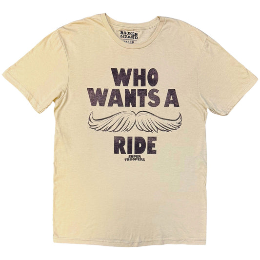 Broken Lizard Who Wants A Ride? T-shirt Front