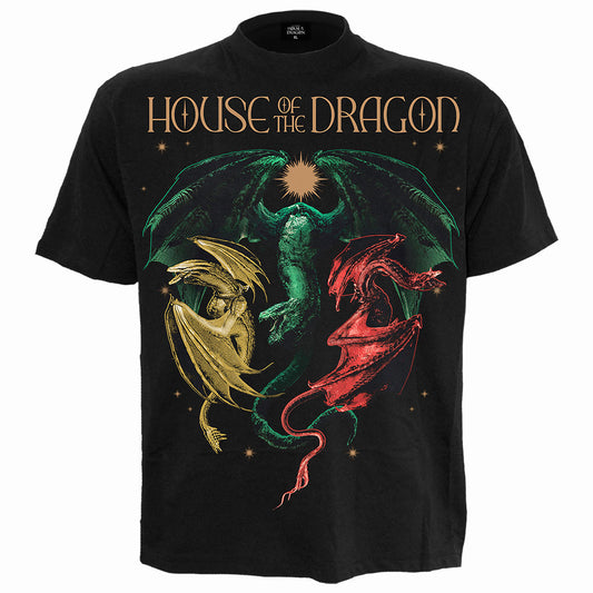 House Of The Dragon Hod2 Tri Dragons T-shirt Front