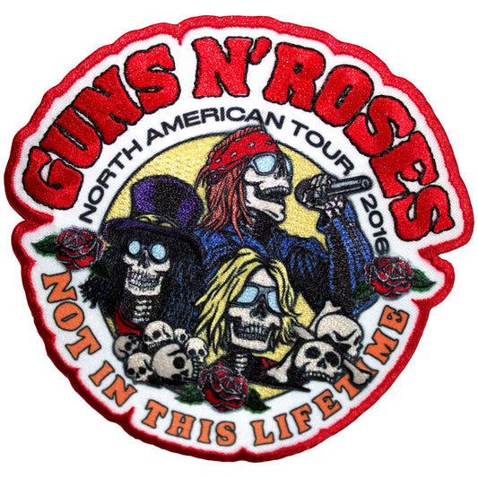 Guns N Roses Not In This Lifetime Na Tour '16 Woven Patch Front