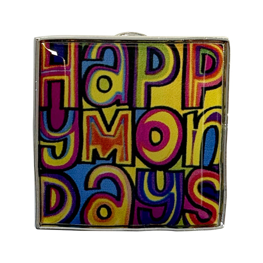 Happy Mondays Greatest Hits Pewter Pin Badge Front