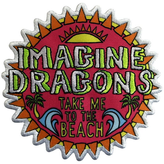 Imagine Dragons Take Me To The Beach Woven Patch Front