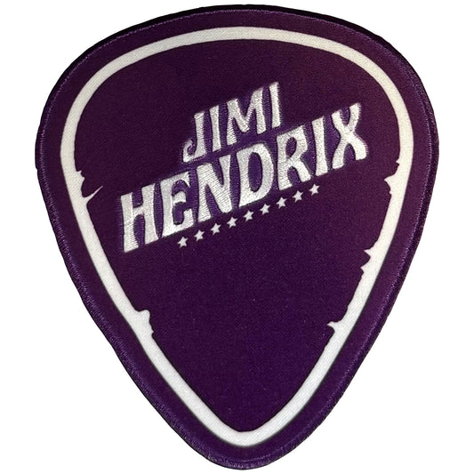 Jimi Hendrix Plectrum Woven Patch Front