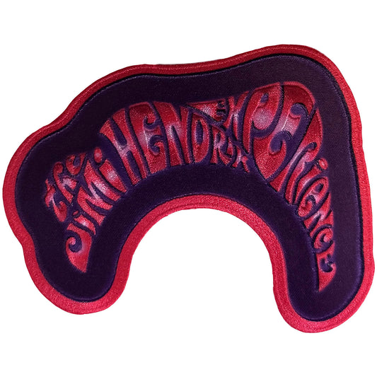 Jimi Hendrix Swirl Logo Woven Patch Front