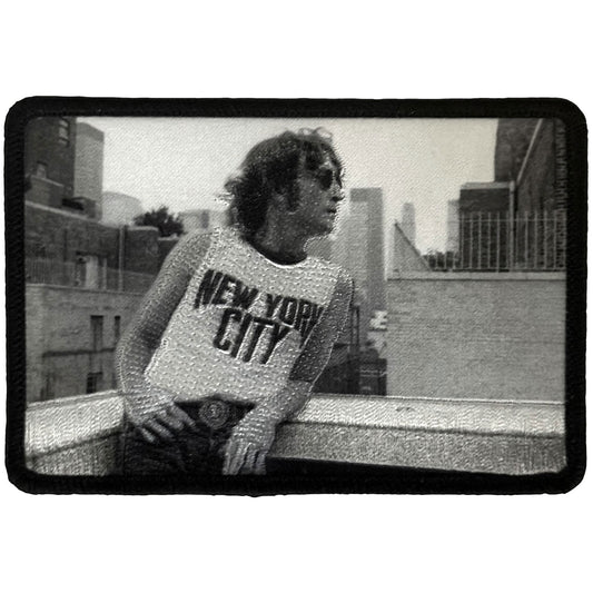 John Lennon Leaning Woven Patch Front