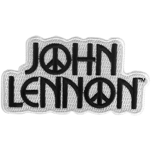 John Lennon Peace Logo Woven Patch Front