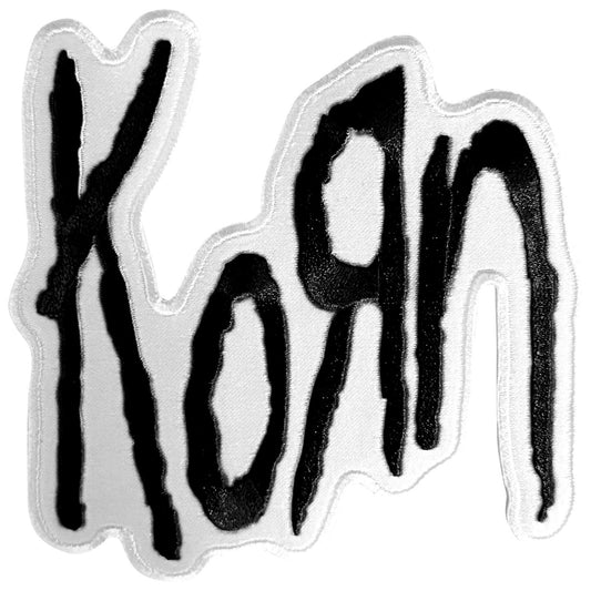 Korn Black Logo Woven Patch Front