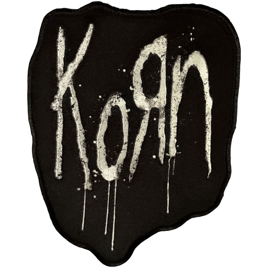 Korn Splatter Logo Woven Patch Front