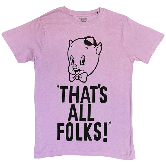 Looney Tunes That's All Folks T-shirt Front