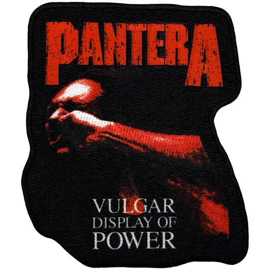 Pantera Red Vulgar Woven Patch Front
