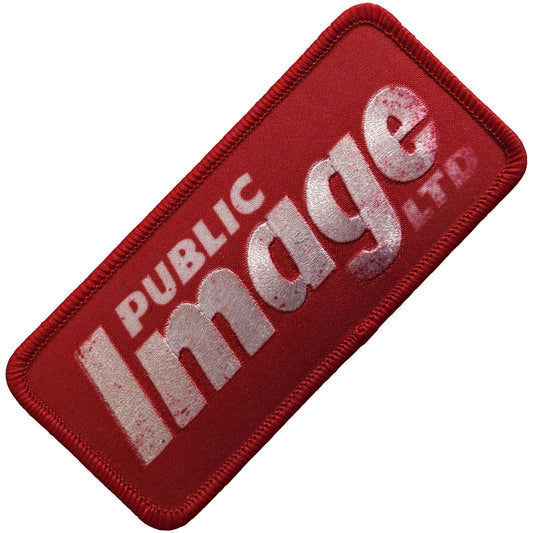 Public Image Ltd News Logo Woven Patch Front