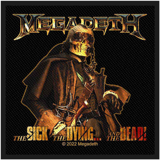 Megadeth The Sick, The Dying And The Dead Woven Patch Front