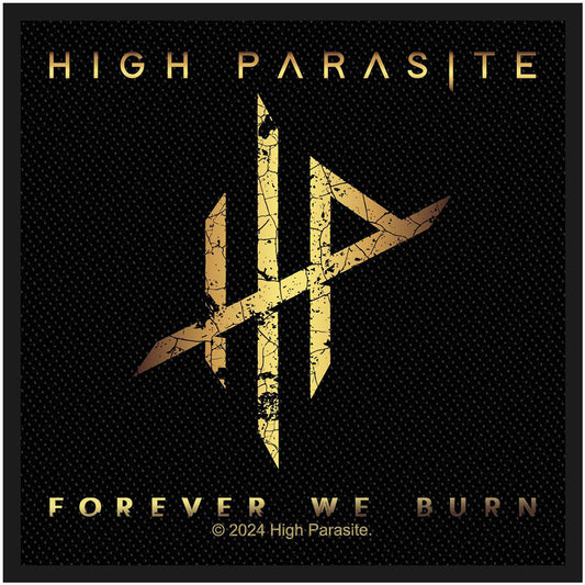 High Parasite Forever We Burn Woven Patch Front