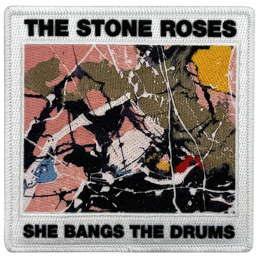 Stone Roses She Bangs The Drum Woven Patch Front