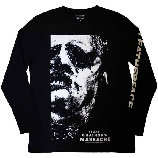 Texas Chainsaw Massacre Leather Face Long Sleeve Front