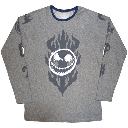 Nightmare Before Christmas Flaming Jack Long Sleeve Front