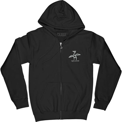 Vines Zippered Hooded Sweatshirt Front