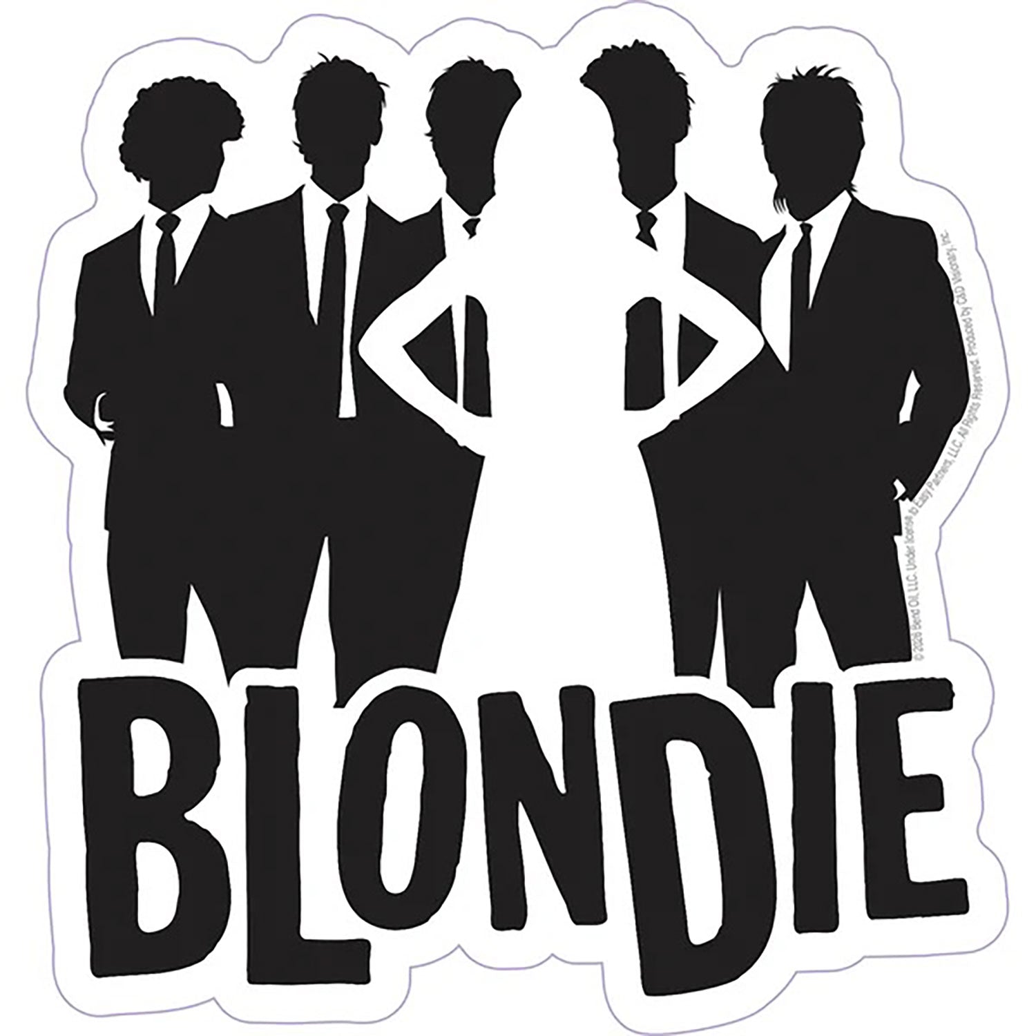 Blondie Stencil Sticker Front
