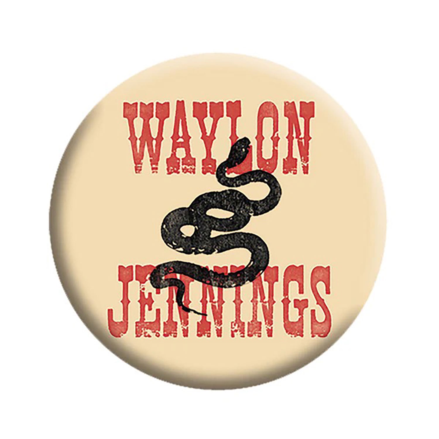 Waylon Jennings Snake Button Front