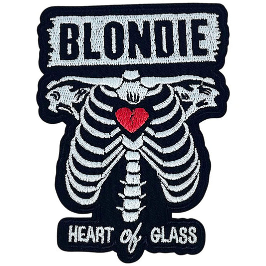 Blondie Heart of Glass Embroidered Patch Front