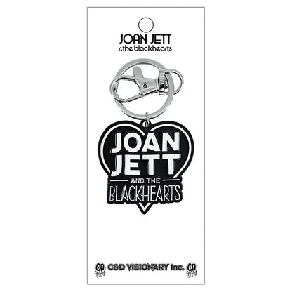 Joan Jett & the Blackhearts Heart Logo Metal Key Chain Front
