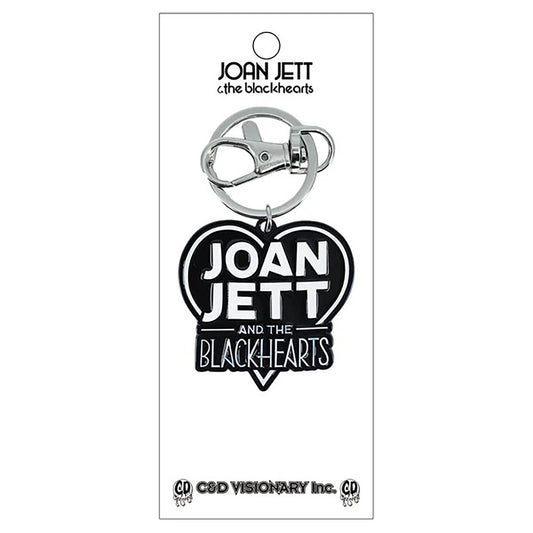 Joan Jett & the Blackhearts Heart Logo Metal Key Chain Front
