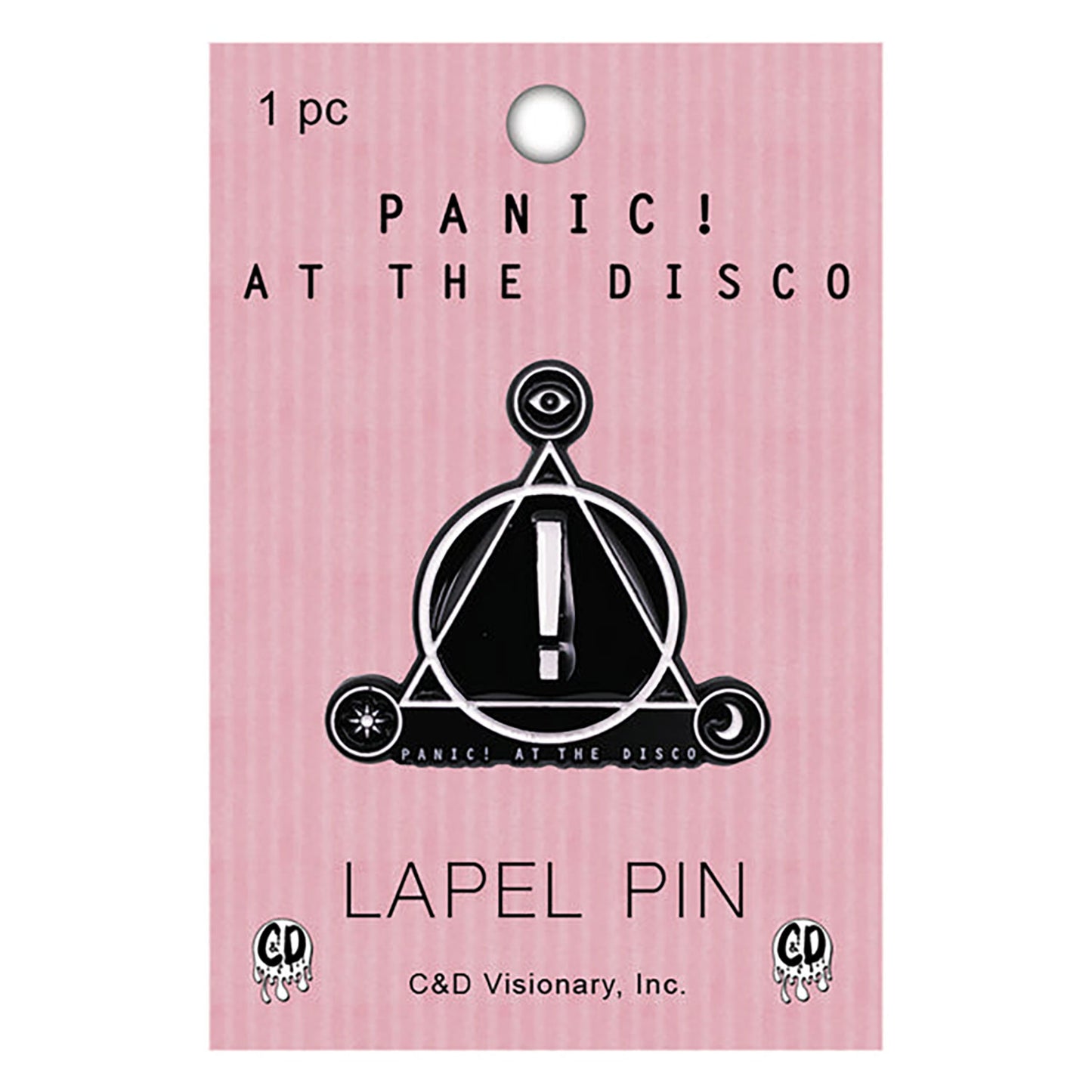 Panic! At The Disco Logo Metal Key Chain Front