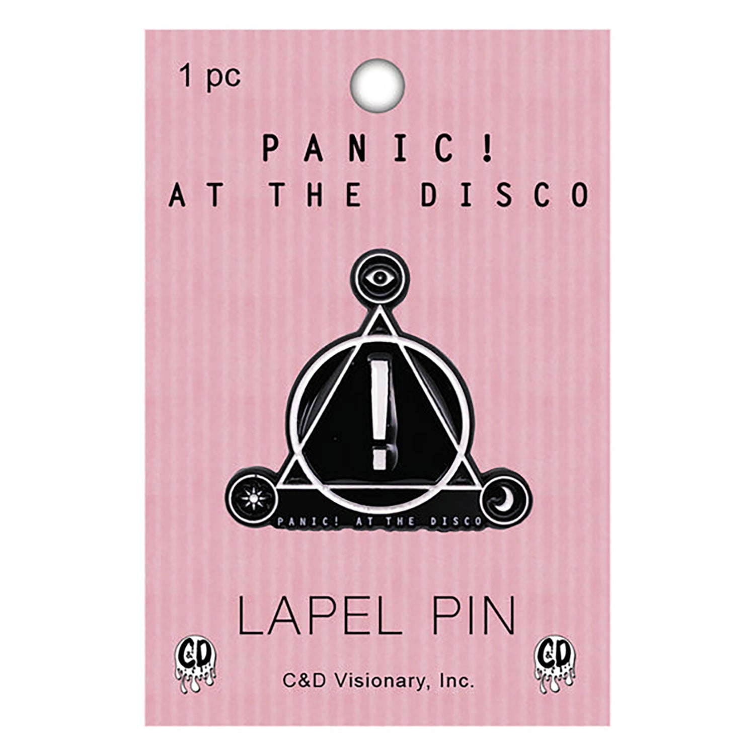 Panic! At The Disco Logo Metal Key Chain Front