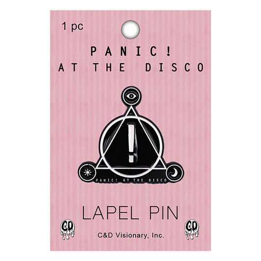 Panic! At The Disco Logo Pewter Pin Badge Front