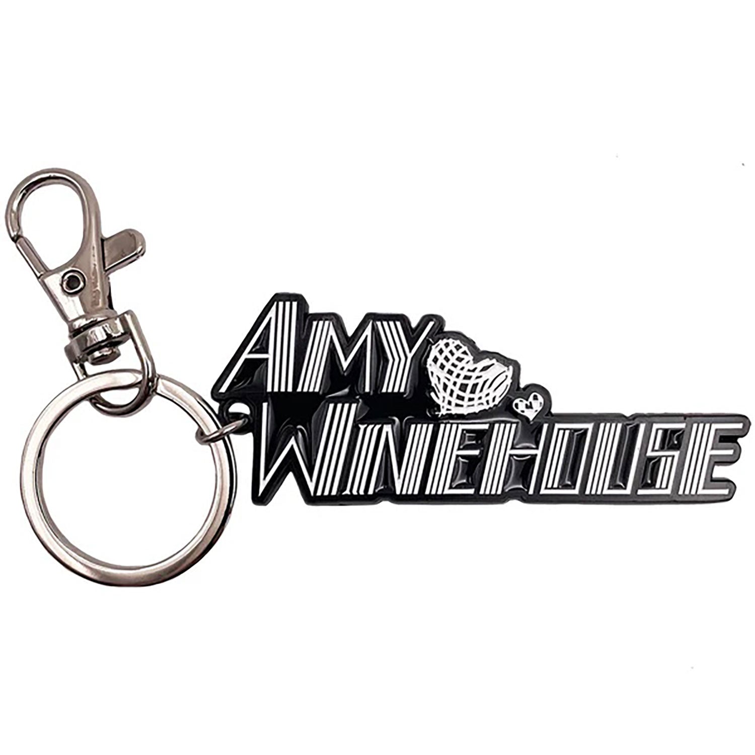 Amy Winehouse Logo Metal Key Chain Back