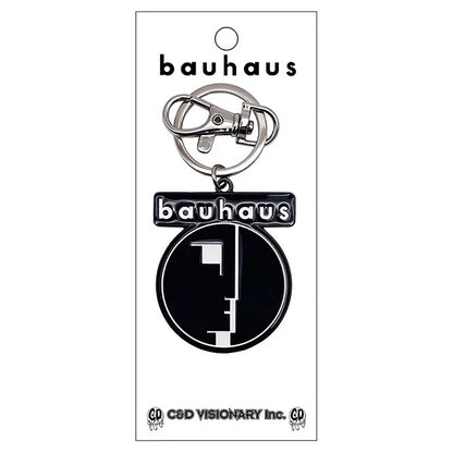 Bauhaus Logo Metal Key Chain Front