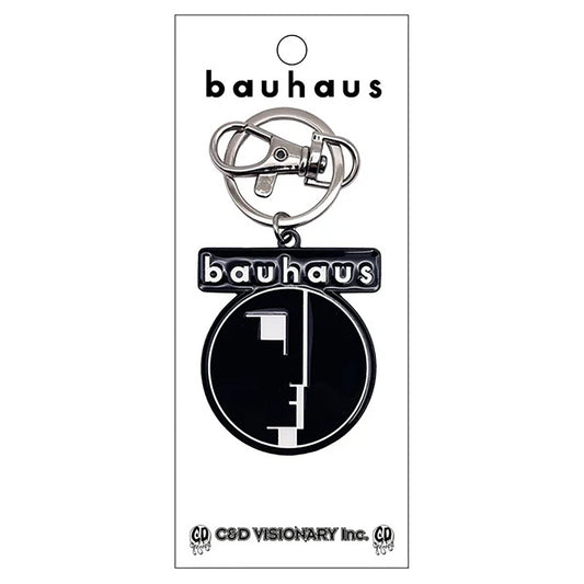 Bauhaus Logo Metal Key Chain Front