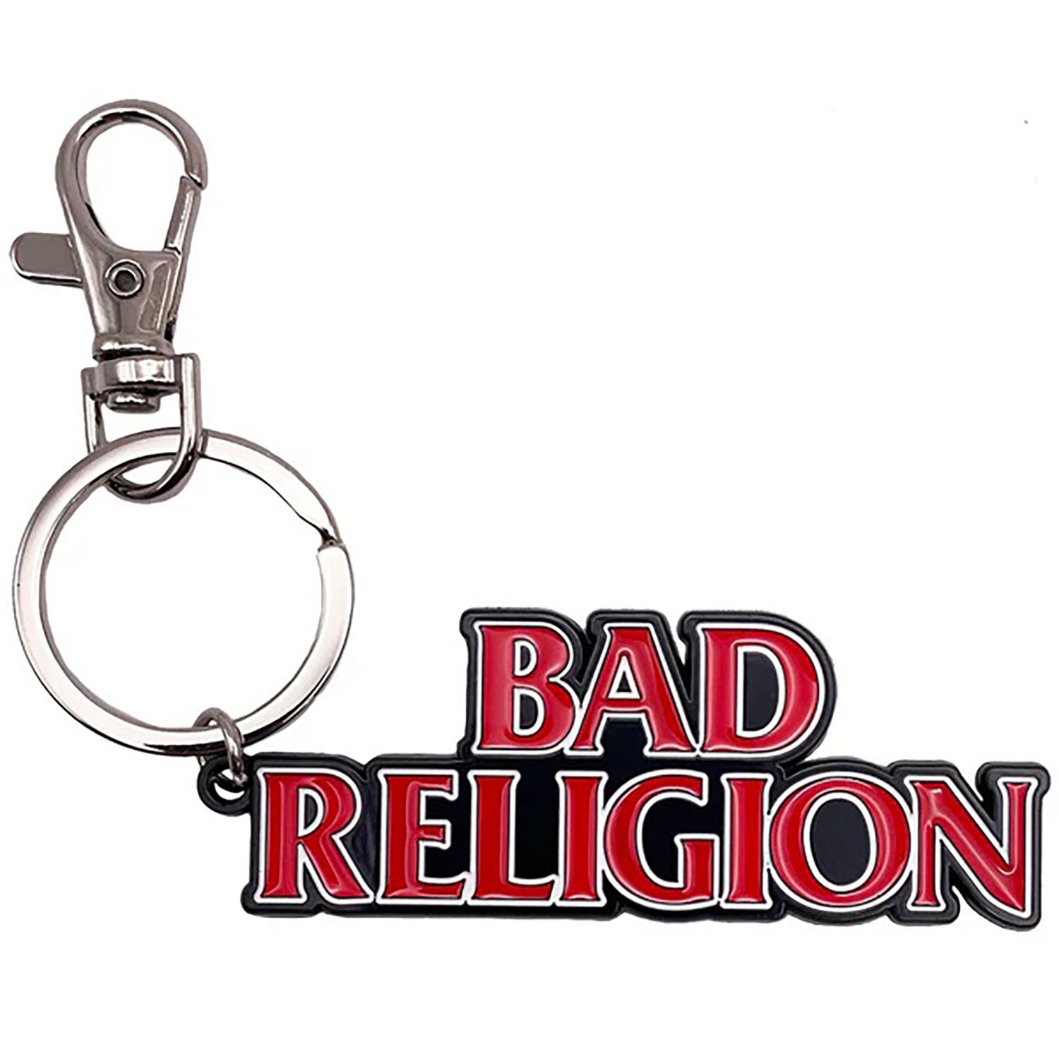 Bad Religion Logo Metal Key Chain Back