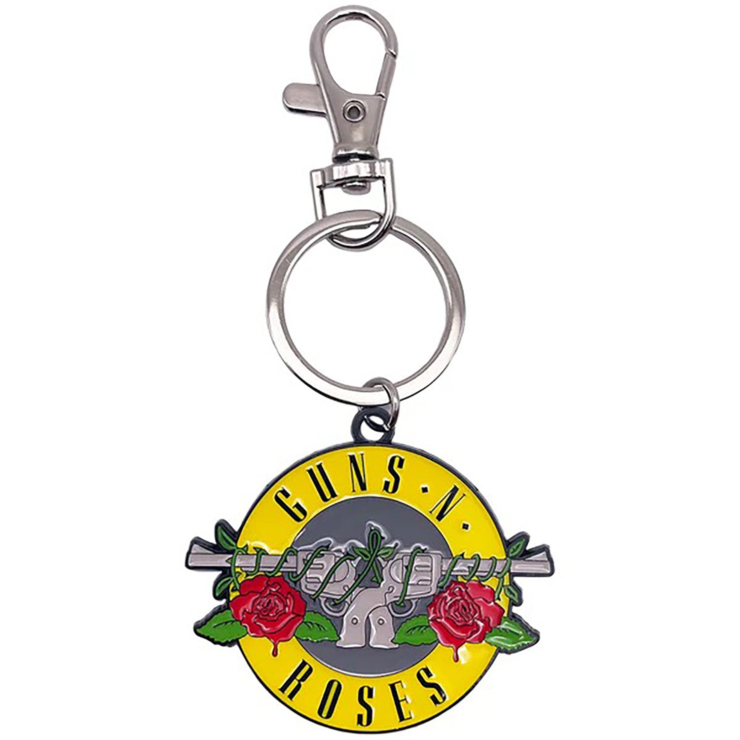 Guns N Roses Guns 'N Roses Bullet Logo Metal Key Chain Back