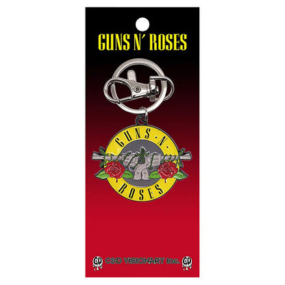 Guns N Roses Guns 'N Roses Bullet Logo Metal Key Chain Front