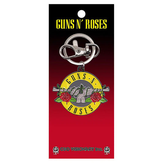 Guns N Roses Guns 'N Roses Bullet Logo Metal Key Chain Front