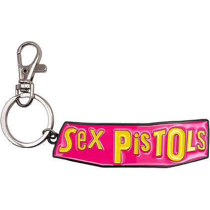 Sex Pistols Logo Metal Key Chain Back