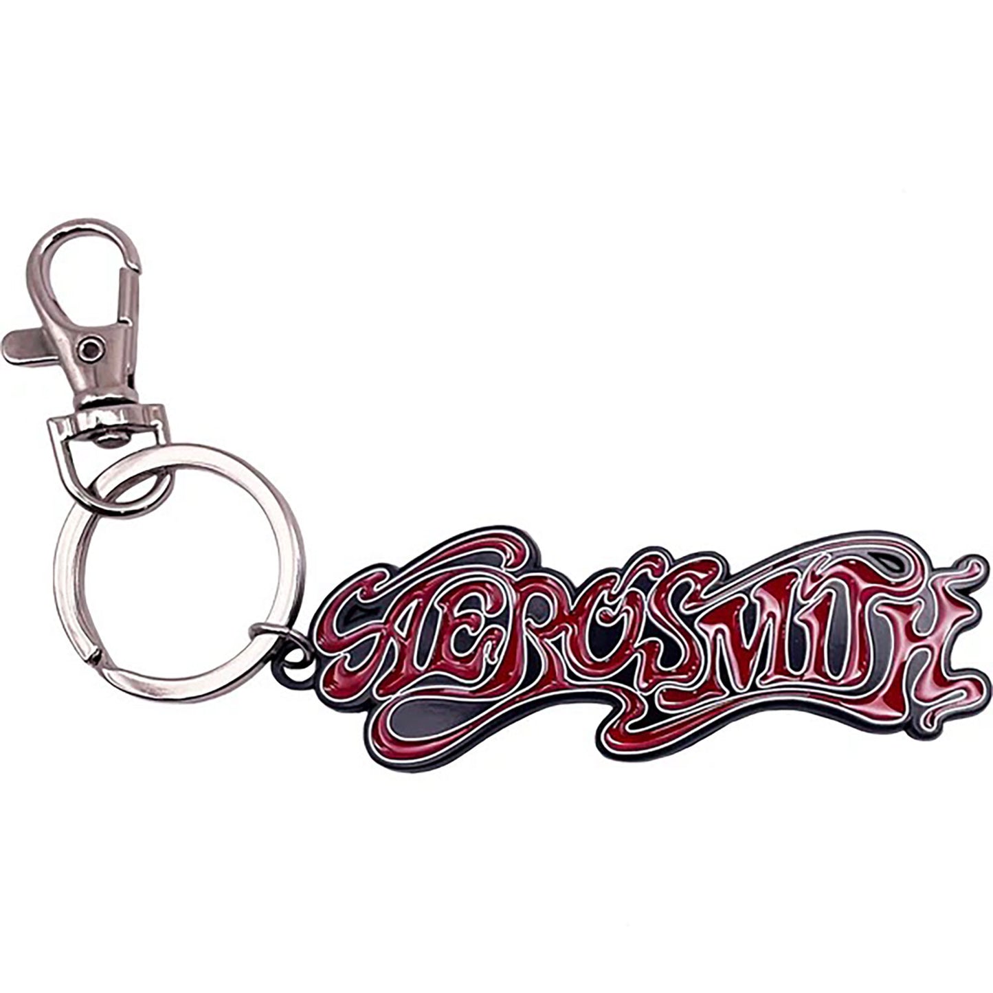 Aerosmith Name Logo Metal Key Chain Back