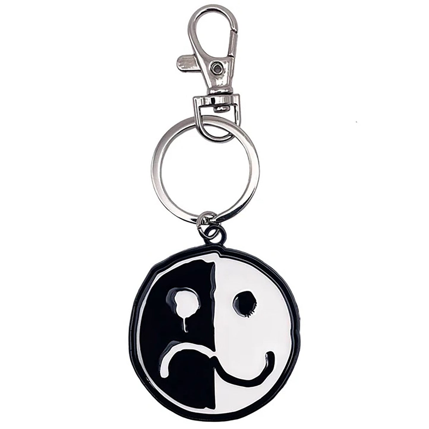 Fall Out Boy Smiley Logo Metal Key Chain Back